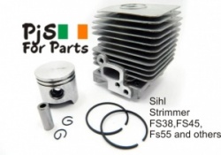 Stihl Cylinder Kit fits FS38,FS45,FS55 Also fits Stihl BG45, BG46, BG55, BG65, BG85, BR45, BT45, FC55, GS46, HL45, HS45, KM55, SH55, SH85,